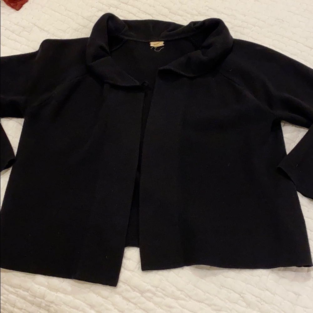 JCrew Factory Sweater Jacket with Collar